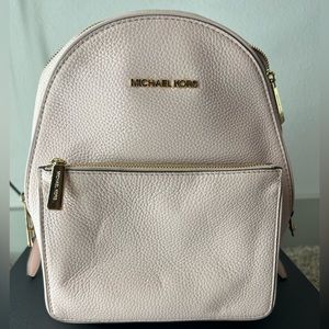 Micheal Kors Adina Medium Pebbled Leather Backpack
